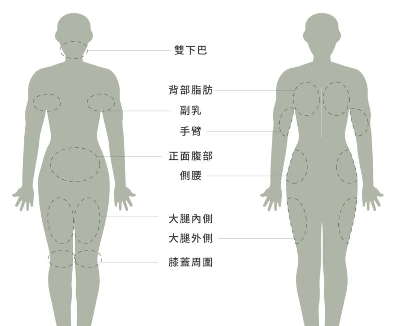 酷塑溶脂部位