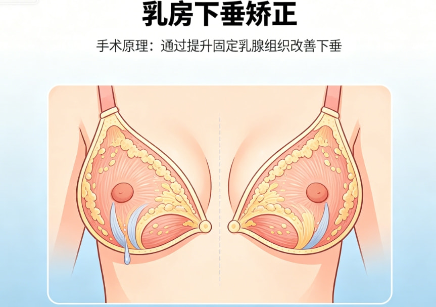【乳房下垂矫正】胸部下垂提升 
