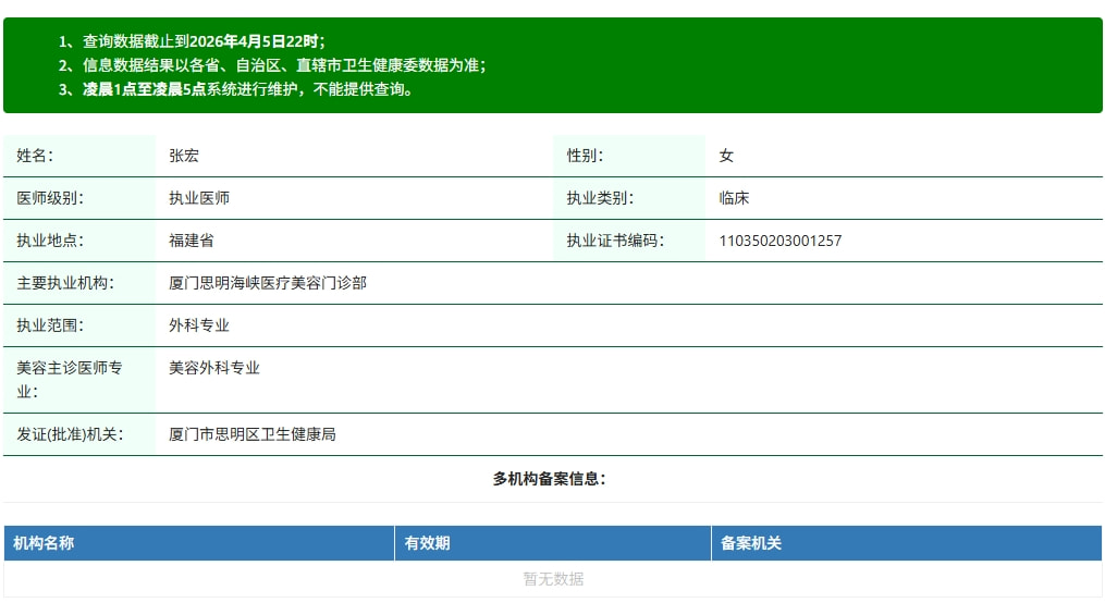 厦门海峡医疗美容张宏资质.png