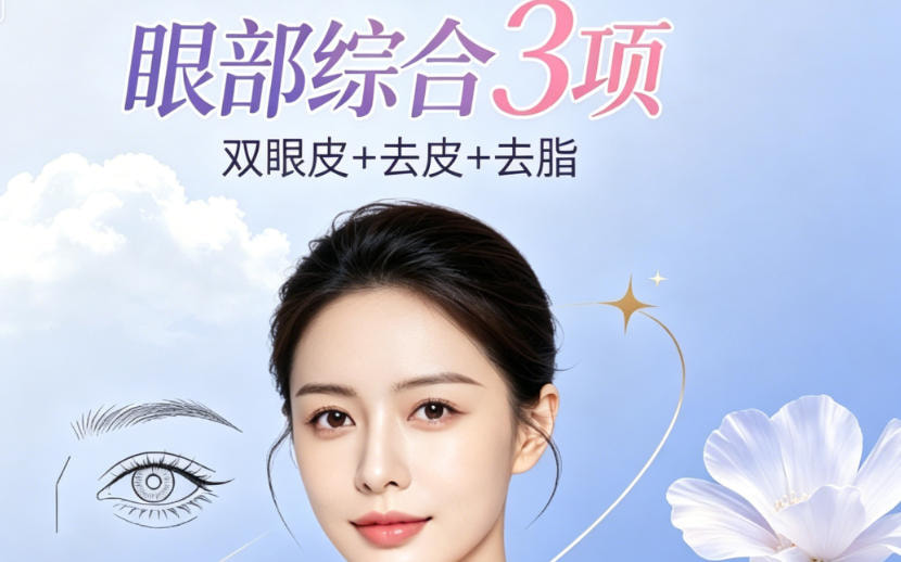 眼部综合3项 双眼皮+去皮+去脂