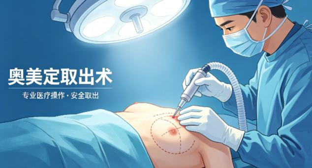 胸部奥美定取出