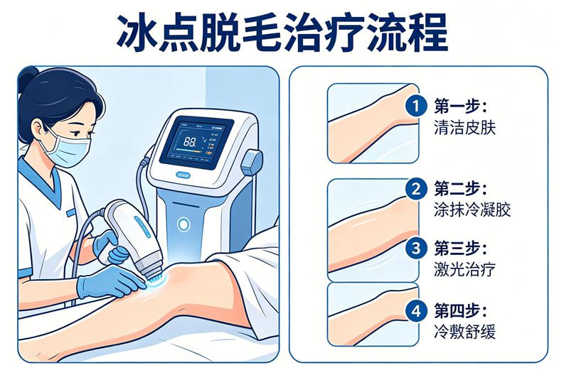 冰点脱毛四肢单次