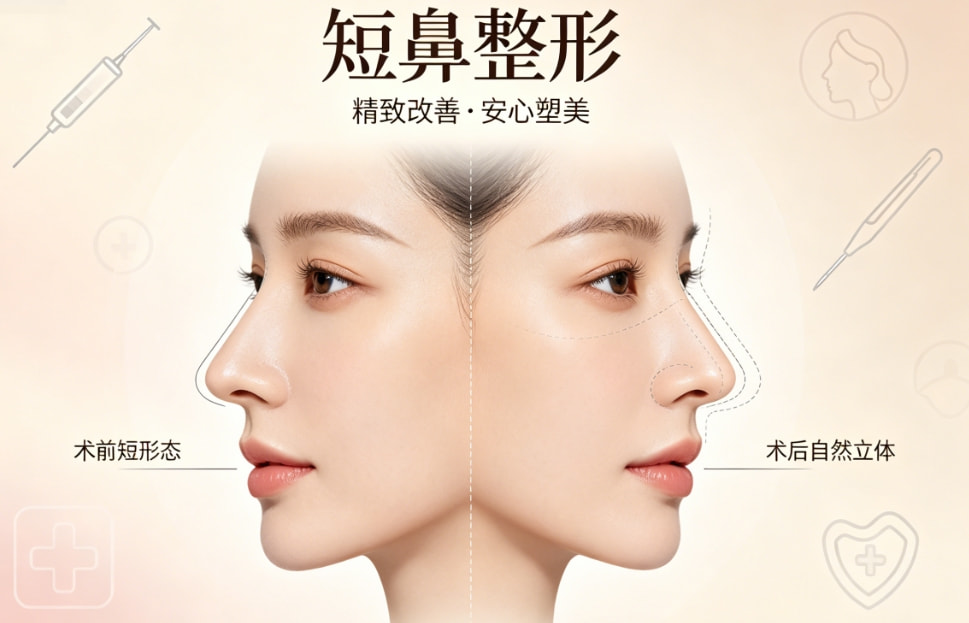 短鼻朝天鼻矫正