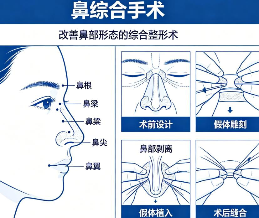 【鼻综合】肋骨隆鼻 助骨鼻部整形