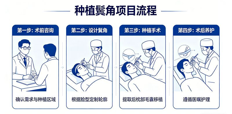 种植鬓角