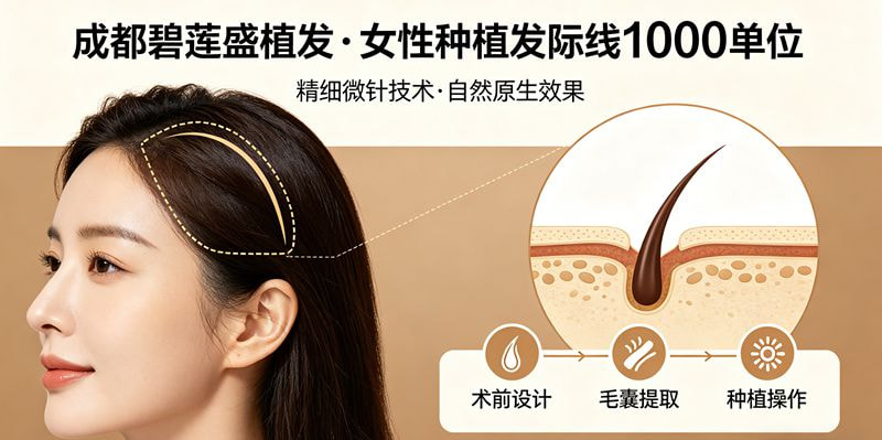 种植发际线1000单位