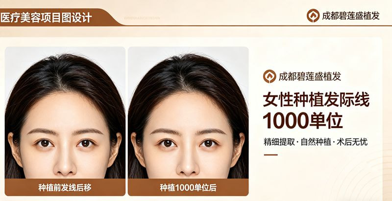 种植发际线1000单位