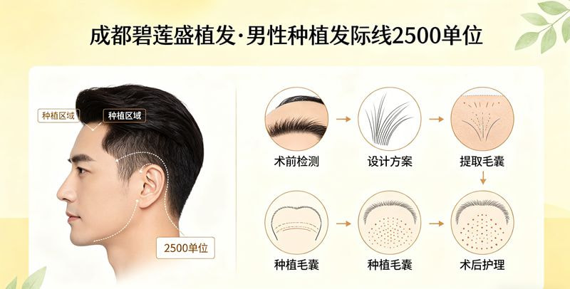 种植发际线2500单位