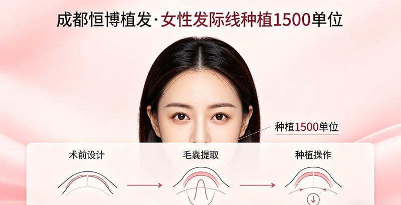 女性发际线种植1500单位