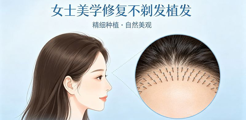 女士美学修复不剃发植发