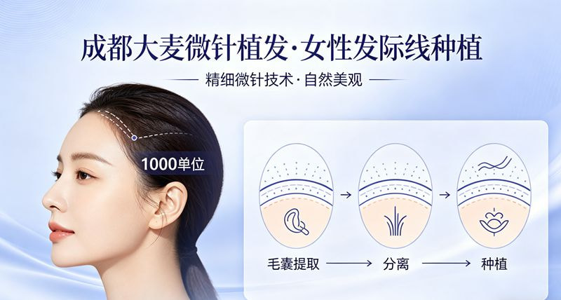 女性发际线植发1000单位
