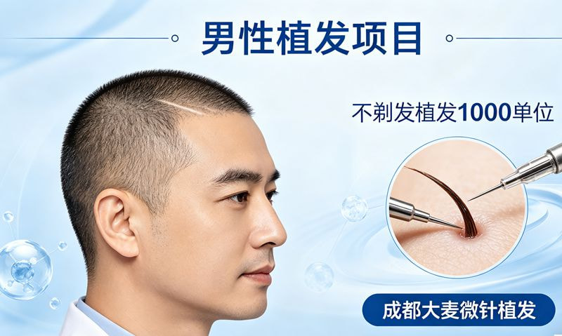 不剃发植发1000单位