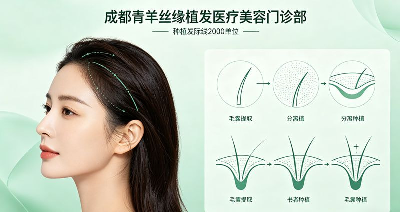 种植发际线2000单位