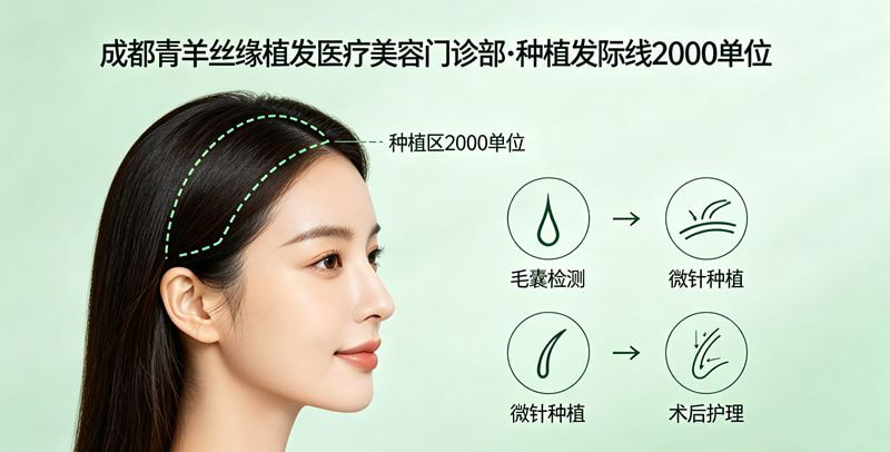 种植发际线2000单位