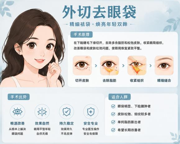 外切去眼袋