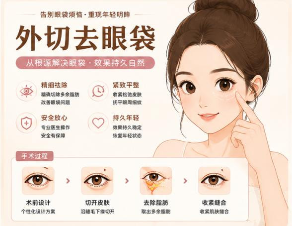 外切去眼袋