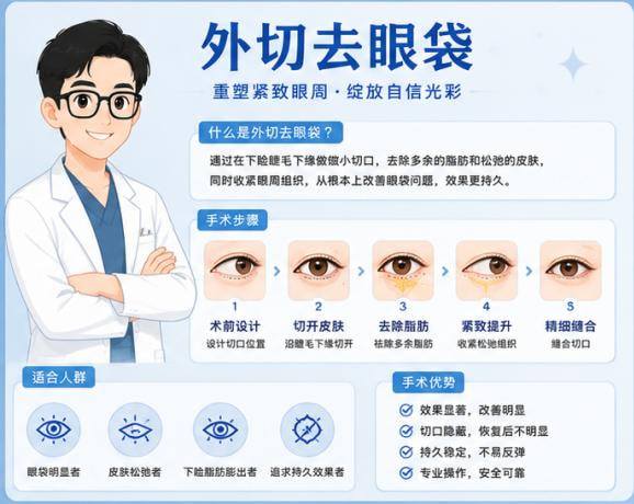 外切去眼袋