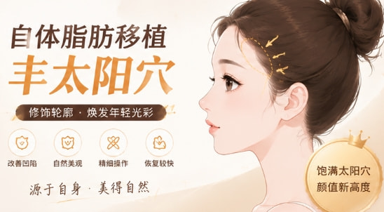 自体脂肪单部位太阳穴填充