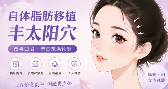 自体脂肪单部位太阳穴填充