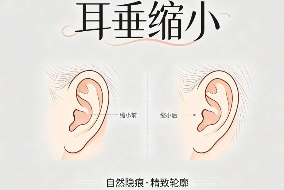 耳垂缩小