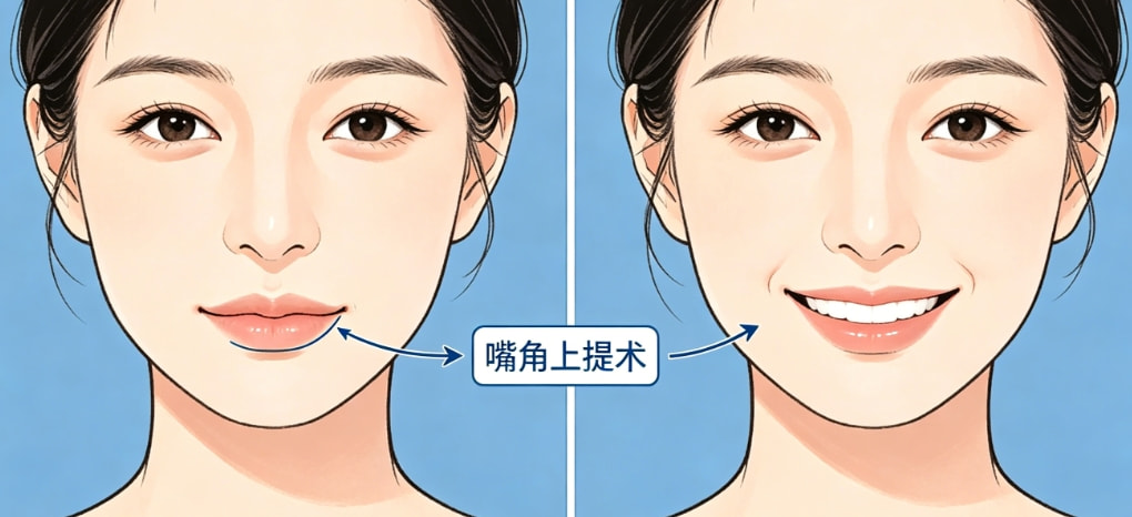 嘴角上扬