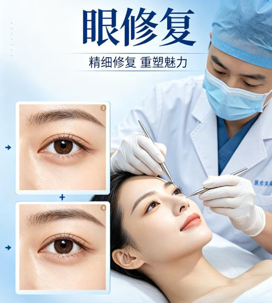 初次眼修复(不对称 / 宽改窄)