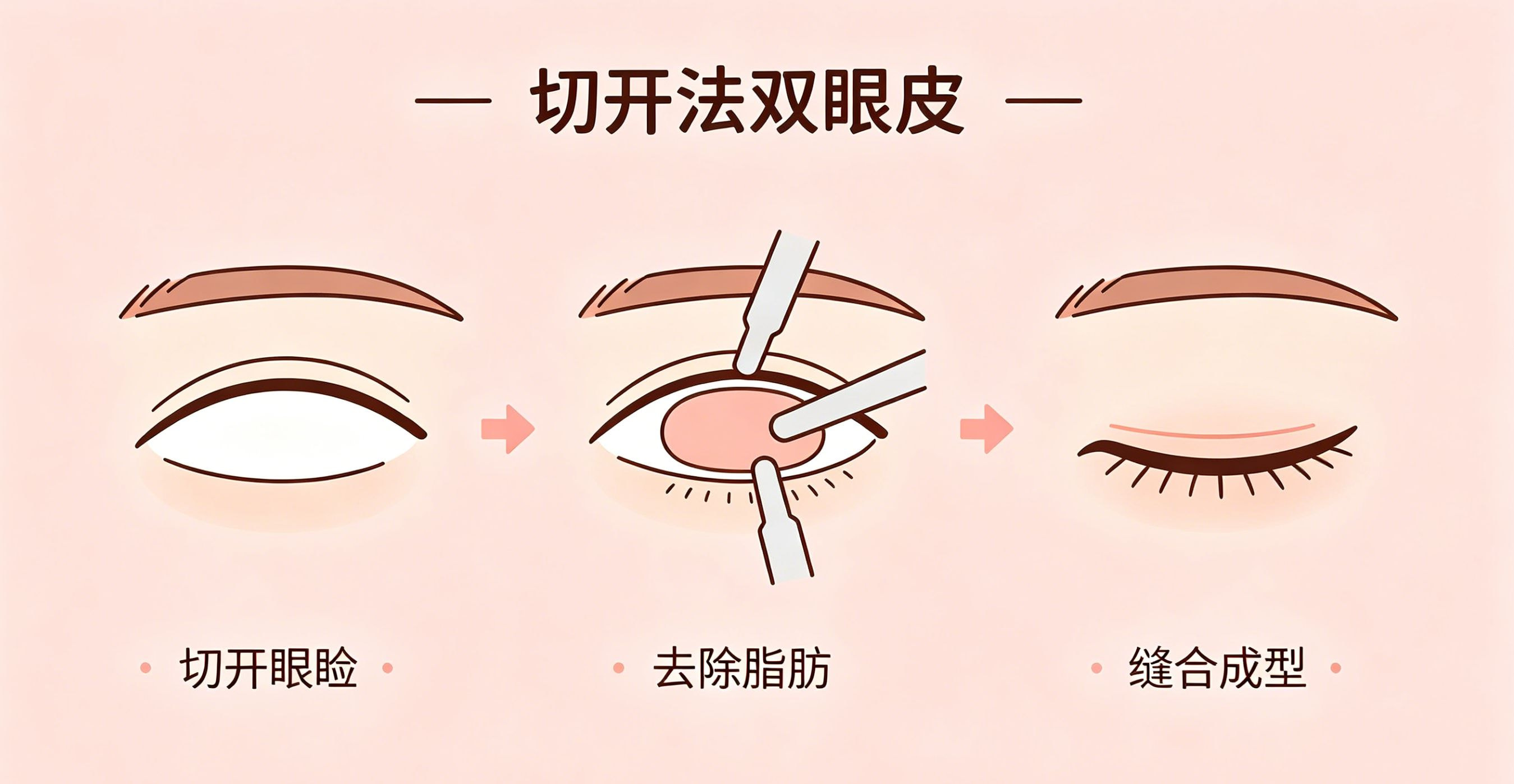 部分切开法双眼皮