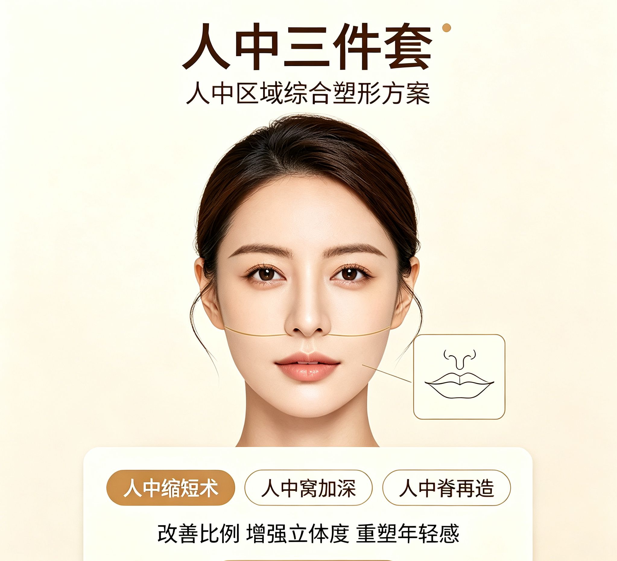 人中三件套