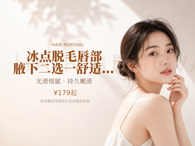 冰点脱毛|唇部/腋下二选 一舒适脱毛