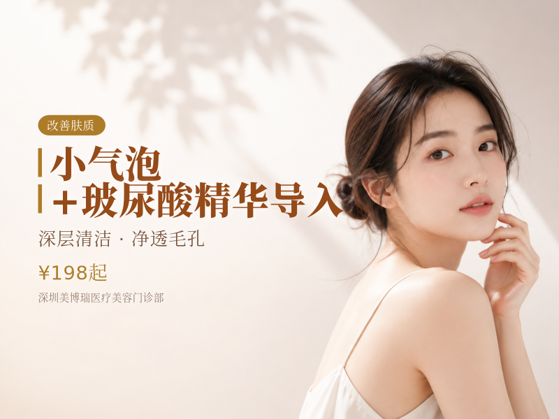 小气泡+玻尿酸精华导入