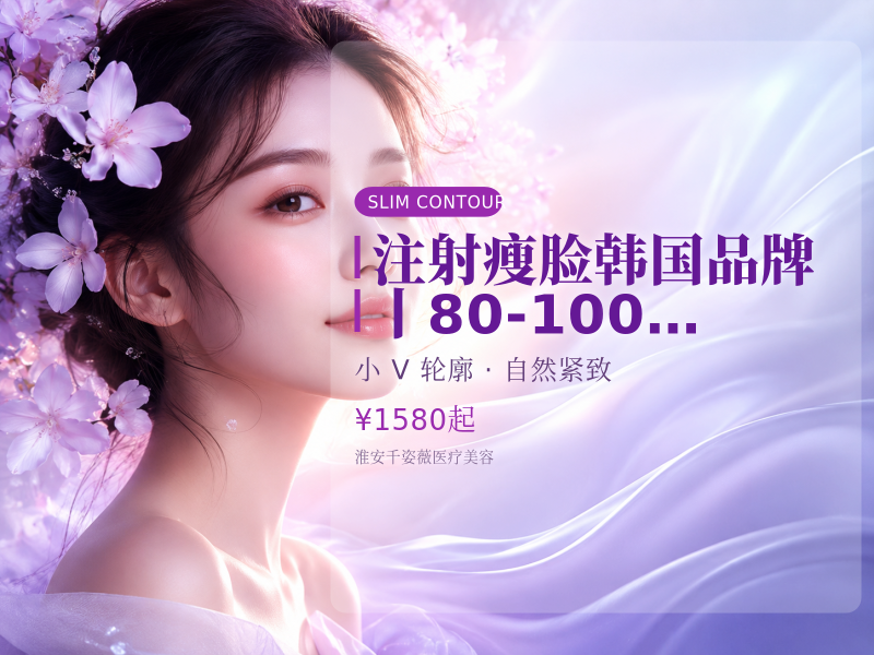 【注射瘦脸】韩国品牌丨80-100单位|瘦脸瘦咬肌2选1|正品可验