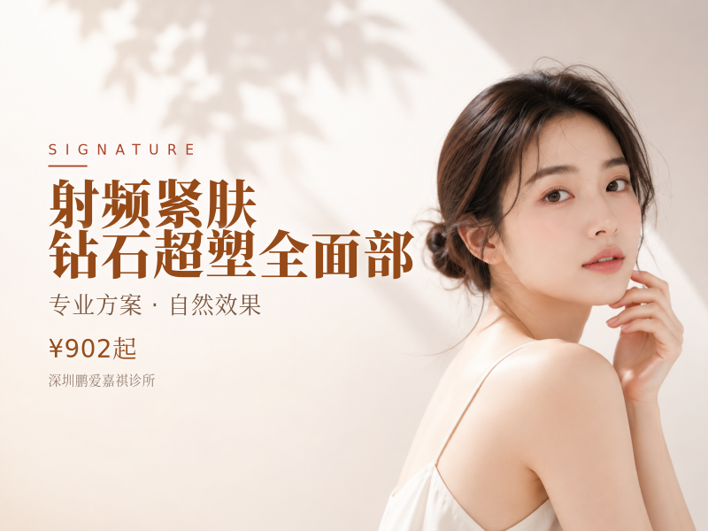 【射频紧肤】钻石超塑全面部（不含双下巴）
