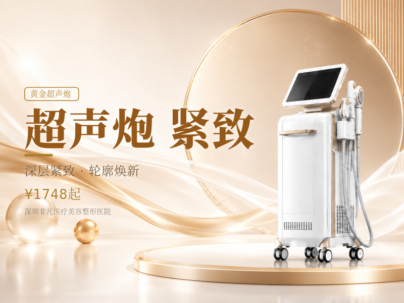 【紧致抗衰】黄金超声炮面部送 眼部颈部+黄金超光