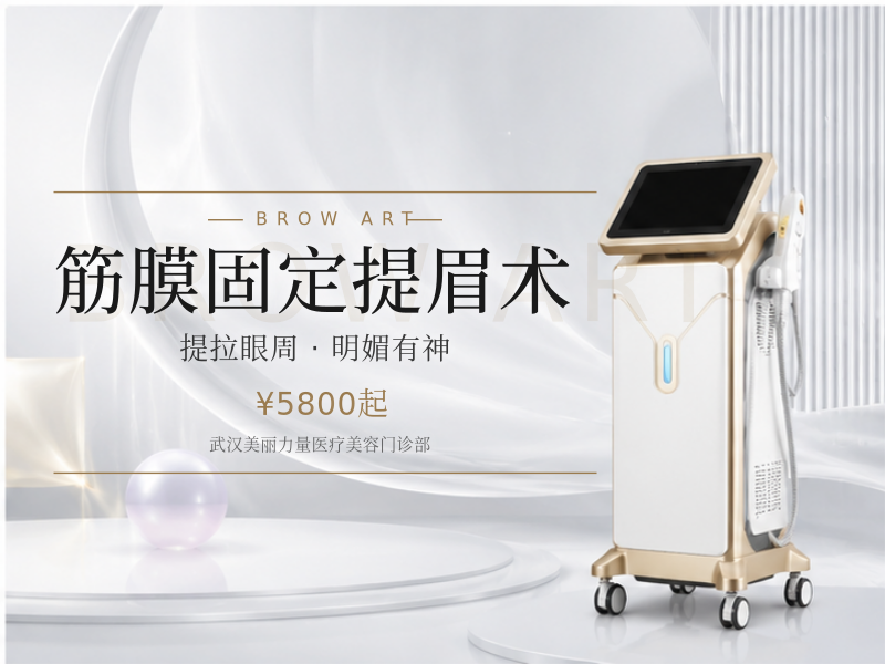筋膜固定提眉术