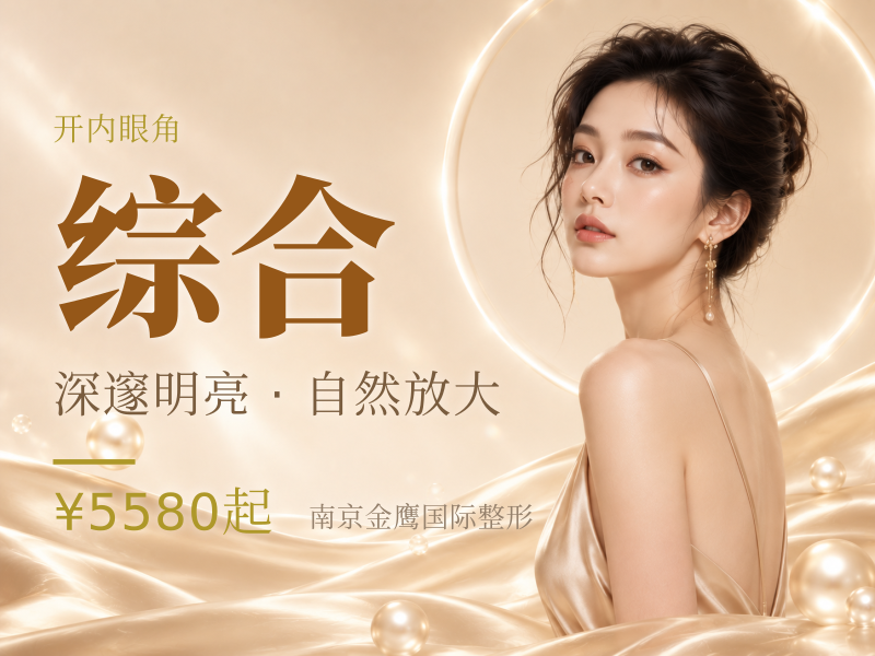 眼部综合4项：微创切开+开内眼角+上睑去皮+上睑去脂