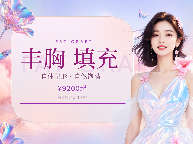 自体脂肪填充胸部/自体脂肪填充丰胸形态饱满高.