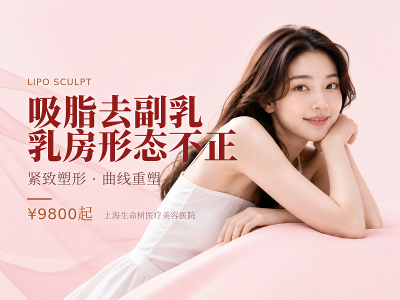 吸脂去副乳乳房形态不正