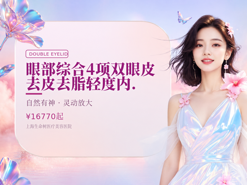 眼部综合4项双眼皮去皮去脂轻度内.