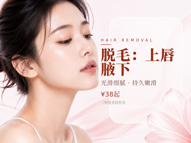 脱毛（引流）：上唇/腋下