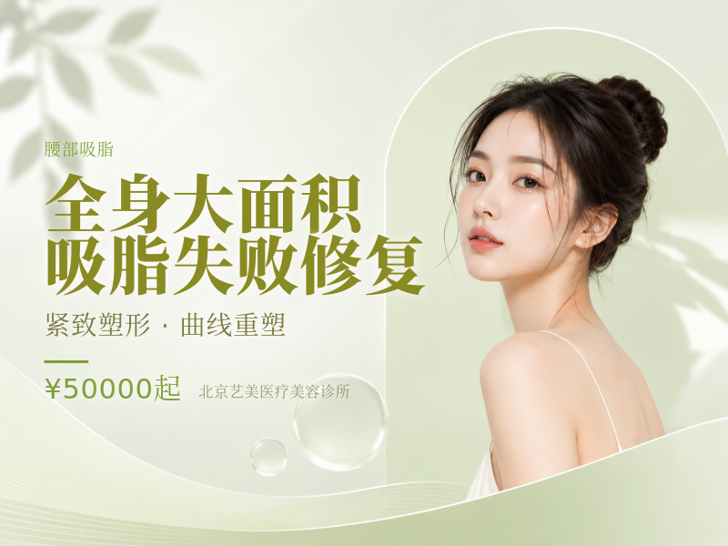 全身大面积吸脂失败修复