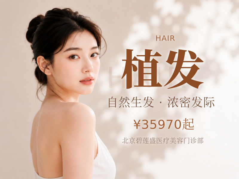 种植发际线 | 30 单位【不剃发植发】适用于 M 型额角、头顶稀疏