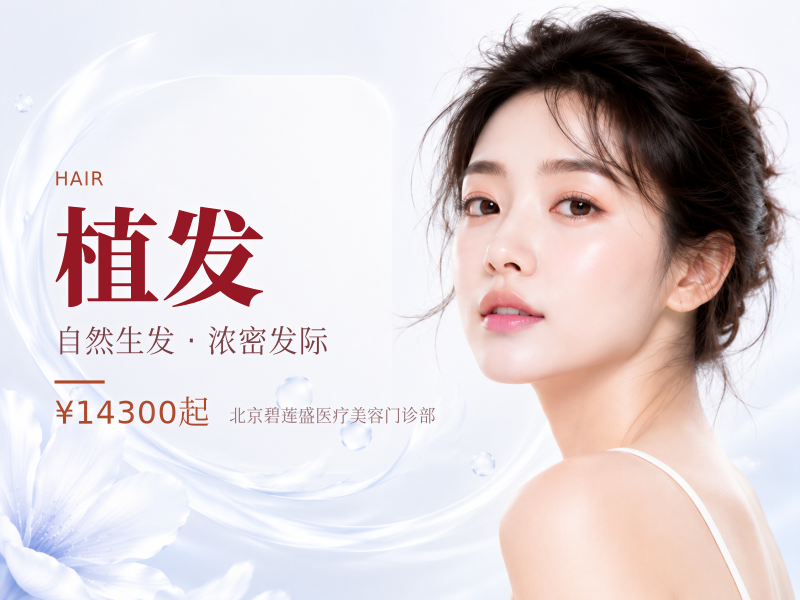 头顶加密种植 | 1300 单位【不剃发植发】适用于头顶稀疏、发缝宽