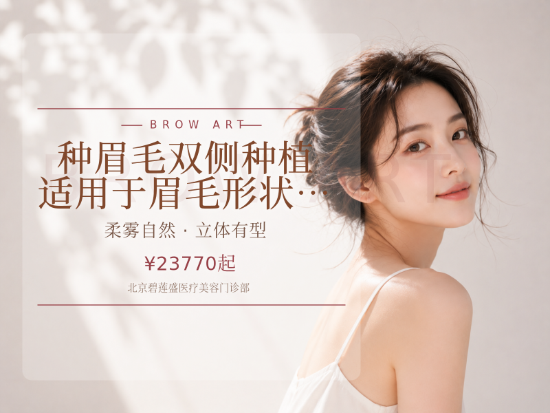 种眉毛 | 双侧种植 适用于眉毛形状不规则、眉毛少