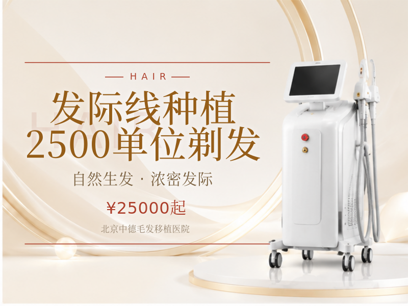 发际线种植 | 2500 单位【剃发】