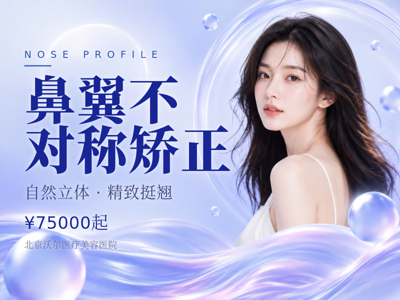 鼻翼不对称矫正