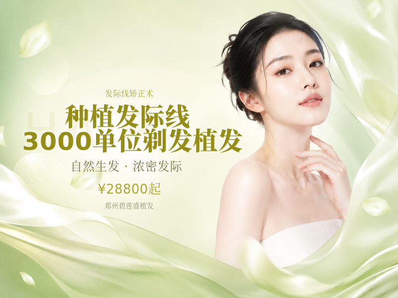 种植发际线 3000单位 【剃发植发】