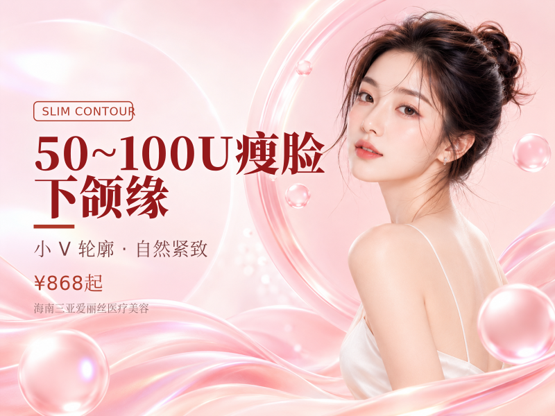 50~100U瘦脸/下颌缘