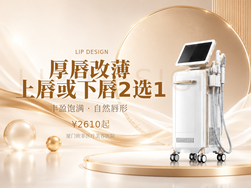 厚唇改薄 上唇或下唇2选1