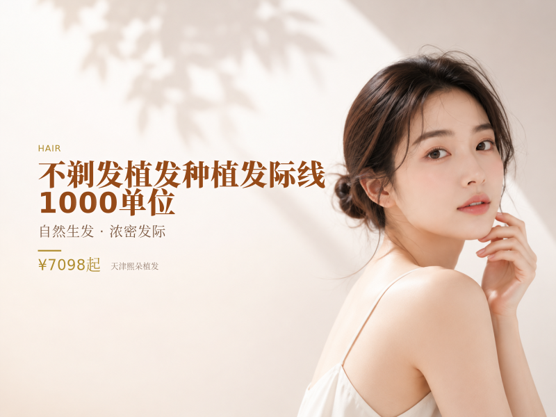 不剃发植发种植发际线 |1000单位