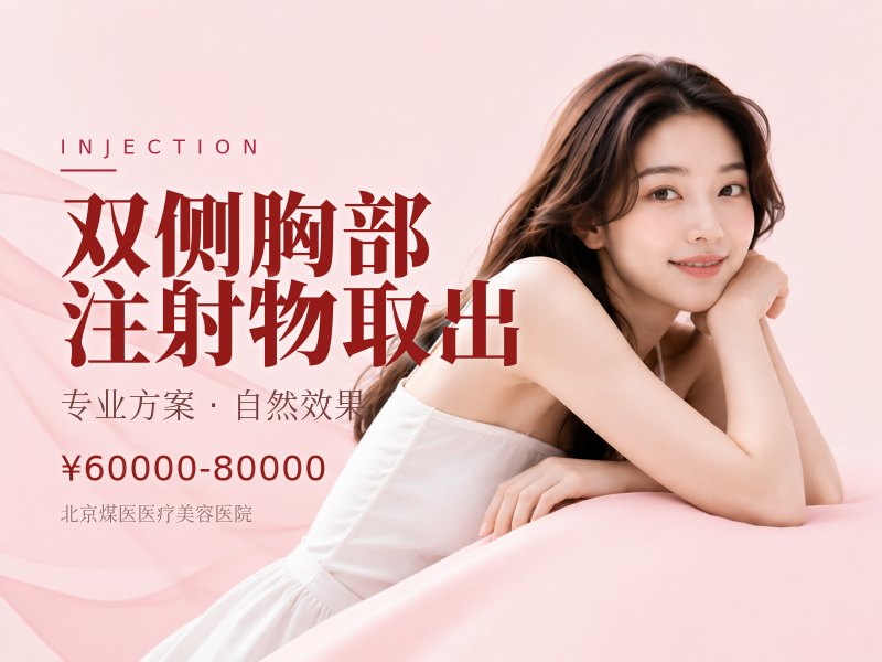 双侧胸部注射物取出